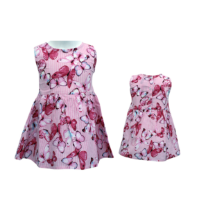 BABY GIRL DRESS- FLOWER PINK