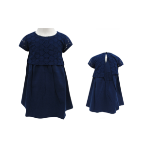 BABY GIRL'S DRESS- BLUE NAVY