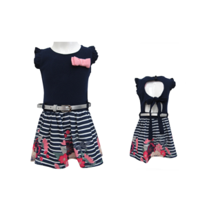 INFANT GIRL'S DRESS- BLUE NAVY