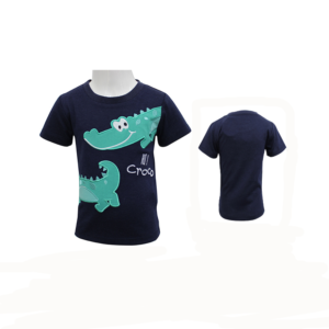 BOY T-SHIRT, BLUE NAVY 6-24M