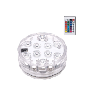 WATERPROOF POND LIGHT WITH REMOTE CONTROL UNDERWATER SUBMERSIBLE POOL LIGHTS SUBMERSIBLELED LIGHTS WITH SUCTION CUPS FOR HOME DINNER,THANKSGIVING, CHRISMAS