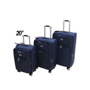 QUALITY TRAVEL LUGGAGE SUITCASE- BLUE NAVY, 20''
