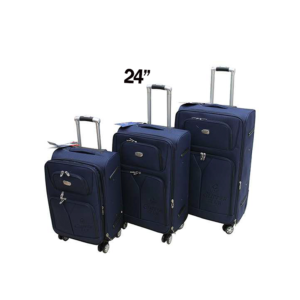 QUALITY TRAVEL LUGGAGE SUITCASE- BLUE NAVY, 24''