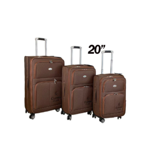 TRAVEL LUGGAGE SET BROWN- 20''