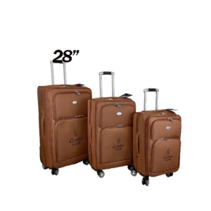 LUGGAGE SUITCASE EXPANDABLE, BROWN- 28''