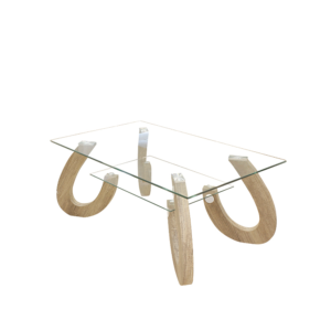 DESIGN COFFEE TABLE MODERN GLASS SIDE
