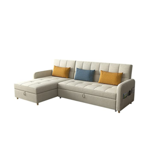 SOFA BED WITH PULL-OUT BED (SIZE:275CM)- GREY