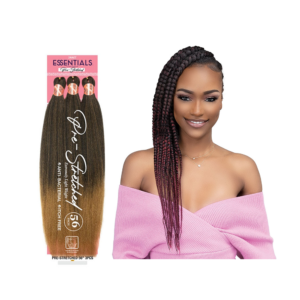 1B JANET ESSENTIALS PRE-STRETCHED 3PCS 56″ BLACK