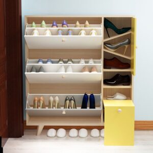SHOE CABINET WITH HIDDEN STOOL(1SET 2 CTNS)