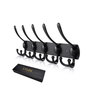 CLOTHING HOOK, COAT, KEY RINGS, SCARF, STOLES- (Black) 50PCS)