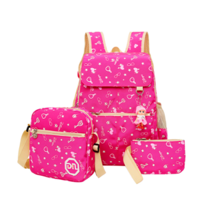 3PCS SHCOOL BAG SET- PINK