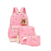 3PCS SHCOOL BAG SET MLTC- PINK