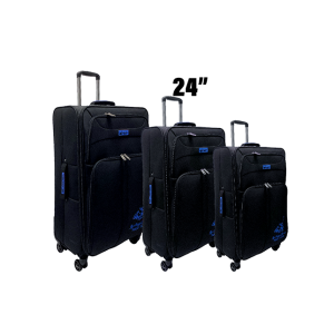 SUITCASES INSOLATED- BLACK 24"