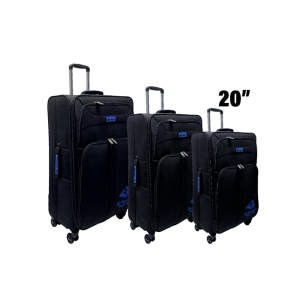 SUITCASES INSOLATED- BLACK 20"