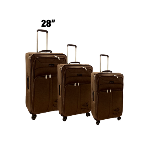 28"- BROWN ROLLING TRAVEL CASES
