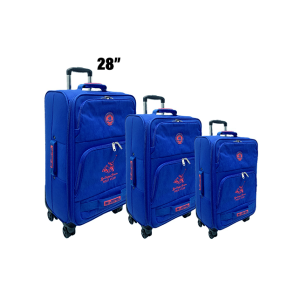INSULATED BLUE FABRIC SUITCASE- 28"