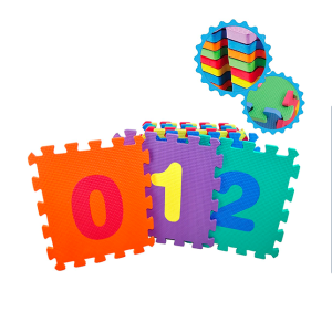 FOAM NUMBER PUZZLE MAT- MULTICOLOR