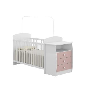 CRIB-CHEST WITH MATTRESS SUPORT WITH 3 LEVELS HIGH