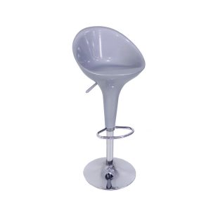 HEIGHT ADJUSTABLE STOOL FOR CAFE, RESTAURANT, KITCHEN- GREY