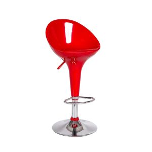 HEIGHT ADJUSTABLE STOOL FOR CAFE, RESTAURANT, KITCHEN- RED